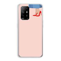CaseCompany High heels: Oppo A95 5G Transparant Hoesje