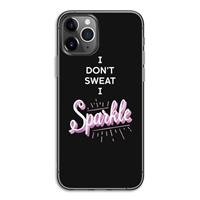 CaseCompany Sparkle quote: iPhone 11 Pro Transparant Hoesje