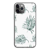 CaseCompany Simple leaves: iPhone 11 Pro Transparant Hoesje