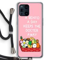 CaseCompany Bento a day: Oppo Find X3 Pro Transparant Hoesje met koord