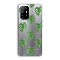 CaseCompany Monstera leaves: Oppo A95 5G Transparant Hoesje