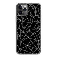 CaseCompany Geometrische lijnen wit: iPhone 11 Pro Transparant Hoesje