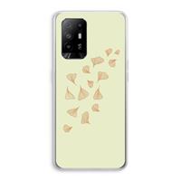 CaseCompany Falling Leaves: Oppo A95 5G Transparant Hoesje