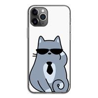 CaseCompany Cool cat: iPhone 11 Pro Transparant Hoesje