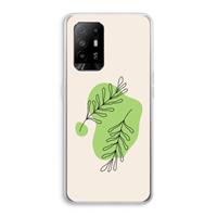 CaseCompany Beleaf in you: Oppo A95 5G Transparant Hoesje