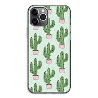 CaseCompany Cactus Lover: iPhone 11 Pro Transparant Hoesje