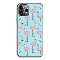 CaseCompany Anything Flamingoes: iPhone 11 Pro Transparant Hoesje