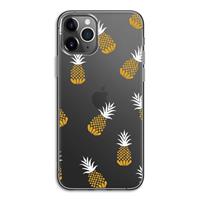 CaseCompany Ananasjes: iPhone 11 Pro Transparant Hoesje