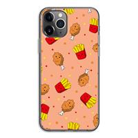 CaseCompany Chicken 'n Fries: iPhone 11 Pro Transparant Hoesje
