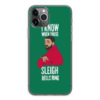 CaseCompany Sleigh Bells Ring: iPhone 11 Pro Transparant Hoesje