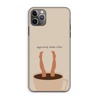 CaseCompany Aggressively drinks coffee: iPhone 11 Pro Max Tough Case