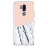 CaseCompany A touch of peach: LG G7 Thinq Transparant Hoesje