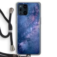 CaseCompany Nebula: Oppo Find X3 Pro Transparant Hoesje met koord