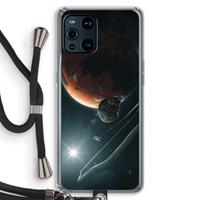 CaseCompany Mars Renaissance: Oppo Find X3 Pro Transparant Hoesje met koord