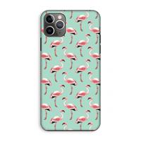 CaseCompany Flamingoprint groen: iPhone 11 Pro Max Tough Case