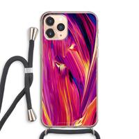 CaseCompany Phoenix: iPhone 11 Pro Max Transparant Hoesje met koord