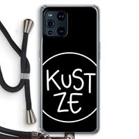 CaseCompany KUST ZE: Oppo Find X3 Pro Transparant Hoesje met koord