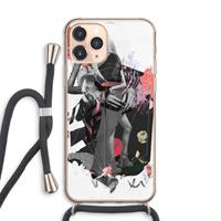 CaseCompany Dissimulation du réel: iPhone 11 Pro Max Transparant Hoesje met koord