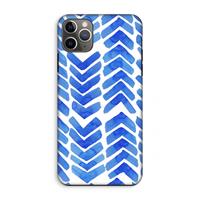 CaseCompany Blauwe pijlen: iPhone 11 Pro Max Tough Case