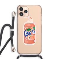 CaseCompany S(peach)less: iPhone 11 Pro Max Transparant Hoesje met koord