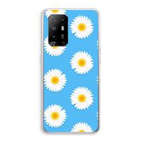 CaseCompany Margrietjes: Oppo A94 5G Transparant Hoesje