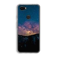 CaseCompany Travel to space: Google Pixel 3a Transparant Hoesje