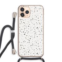 CaseCompany Terrazzo N°14: iPhone 11 Pro Max Transparant Hoesje met koord