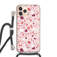 CaseCompany Terrazzo N°15: iPhone 11 Pro Max Transparant Hoesje met koord