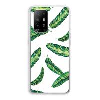 CaseCompany Lange bladeren: Oppo A94 5G Transparant Hoesje