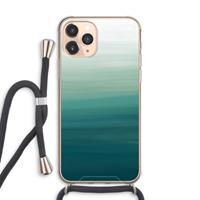 CaseCompany Ocean: iPhone 11 Pro Max Transparant Hoesje met koord