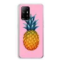 CaseCompany Grote ananas: Oppo A94 5G Transparant Hoesje