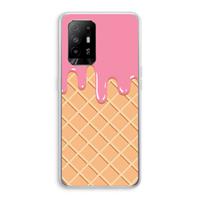 CaseCompany Ice cream: Oppo A94 5G Transparant Hoesje