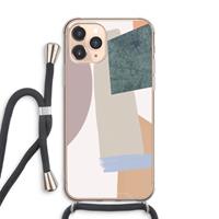 CaseCompany Lindo: iPhone 11 Pro Max Transparant Hoesje met koord