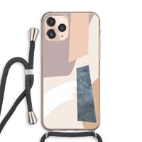 CaseCompany Luca: iPhone 11 Pro Max Transparant Hoesje met koord