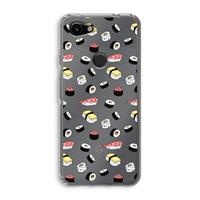CaseCompany Sushi time: Google Pixel 3a Transparant Hoesje