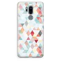 CaseCompany Gekleurde driehoekjes pastel: LG G7 Thinq Transparant Hoesje