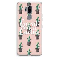 CaseCompany Cactus quote: LG G7 Thinq Transparant Hoesje