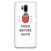 CaseCompany Fries before guys: LG G7 Thinq Transparant Hoesje