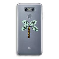 CaseCompany Palmboom: LG G6 Transparant Hoesje