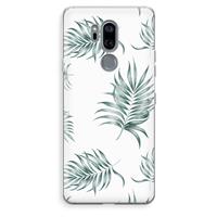 CaseCompany Simple leaves: LG G7 Thinq Transparant Hoesje