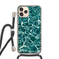 CaseCompany Weerkaatsing water: iPhone 11 Pro Transparant Hoesje met koord