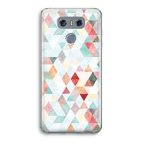 CaseCompany Gekleurde driehoekjes pastel: LG G6 Transparant Hoesje