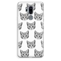 CaseCompany Kitten: LG G7 Thinq Transparant Hoesje