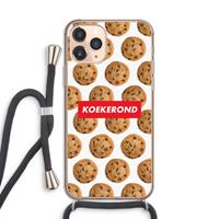 CaseCompany Koekerond: iPhone 11 Pro Transparant Hoesje met koord