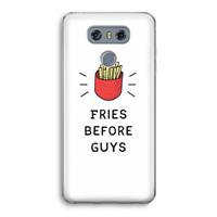 CaseCompany Fries before guys: LG G6 Transparant Hoesje