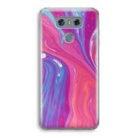 CaseCompany Paarse stroom: LG G6 Transparant Hoesje