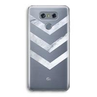 CaseCompany Marmeren pijlen: LG G6 Transparant Hoesje