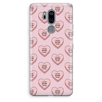 CaseCompany Chicks before dicks: LG G7 Thinq Transparant Hoesje