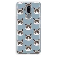 CaseCompany It's a Purrr Case: LG G7 Thinq Transparant Hoesje