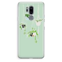 CaseCompany Hang In There: LG G7 Thinq Transparant Hoesje